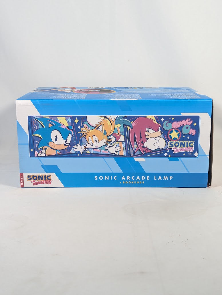 Sonic the Hedgehog Arcade Lamp and Bookends (Missing Screws and USB Cable)