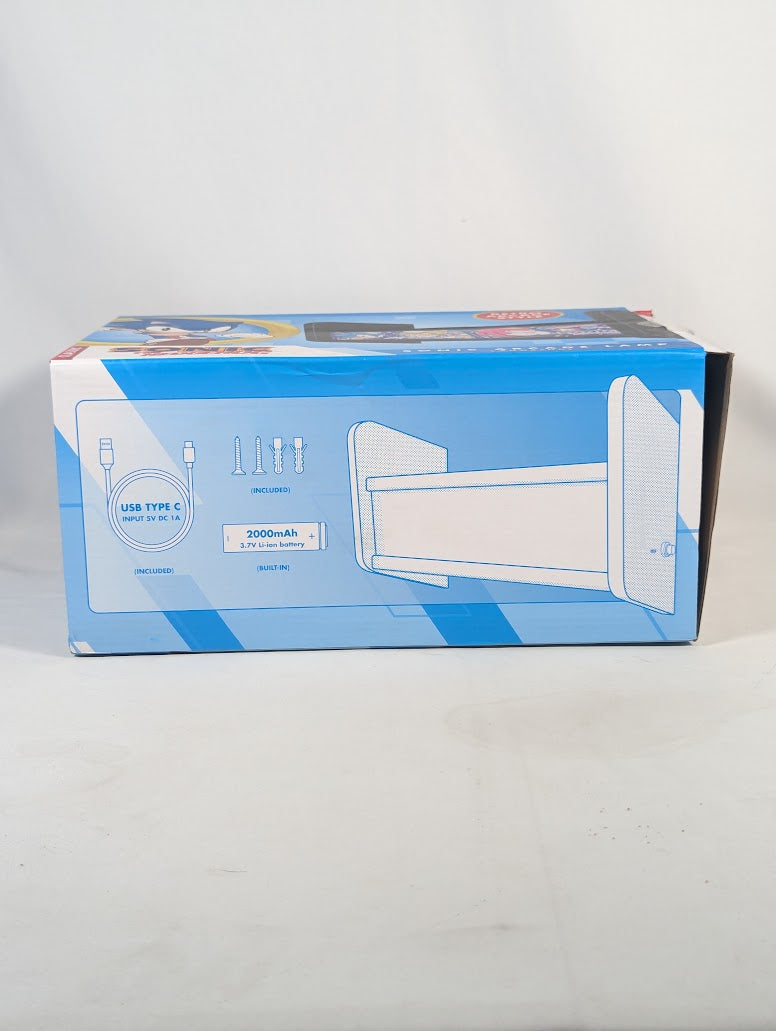 Sonic the Hedgehog Arcade Lamp and Bookends (Missing Screws and USB Cable)