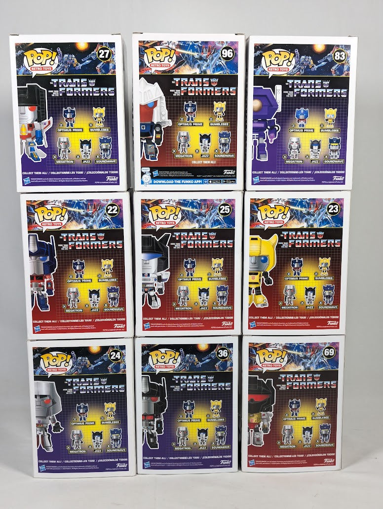Transformers Bundle of 9 Funko Pop! Vinyl Figures