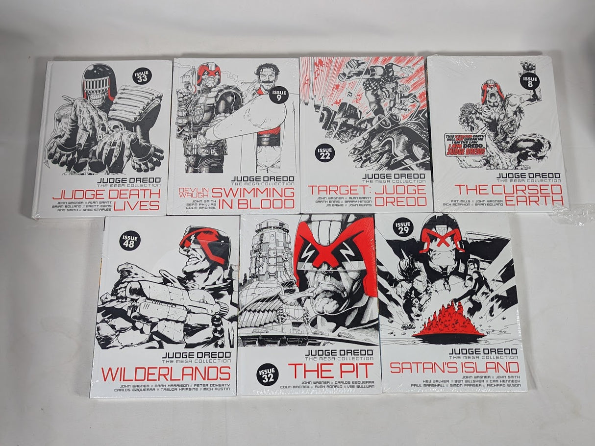 2000AD Judge Dredd The Mega Collection Bundle of 13 Hardback Graphic Novels