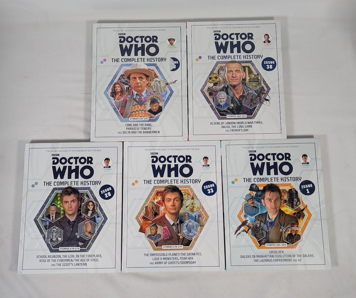 Doctor Who The Complete History Bundle of 10 Hardback Books