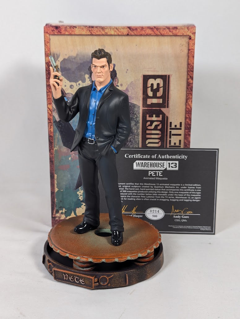 Warehouse 13 Pete Lattimer 2012 Qmx Animated Maquette Figure