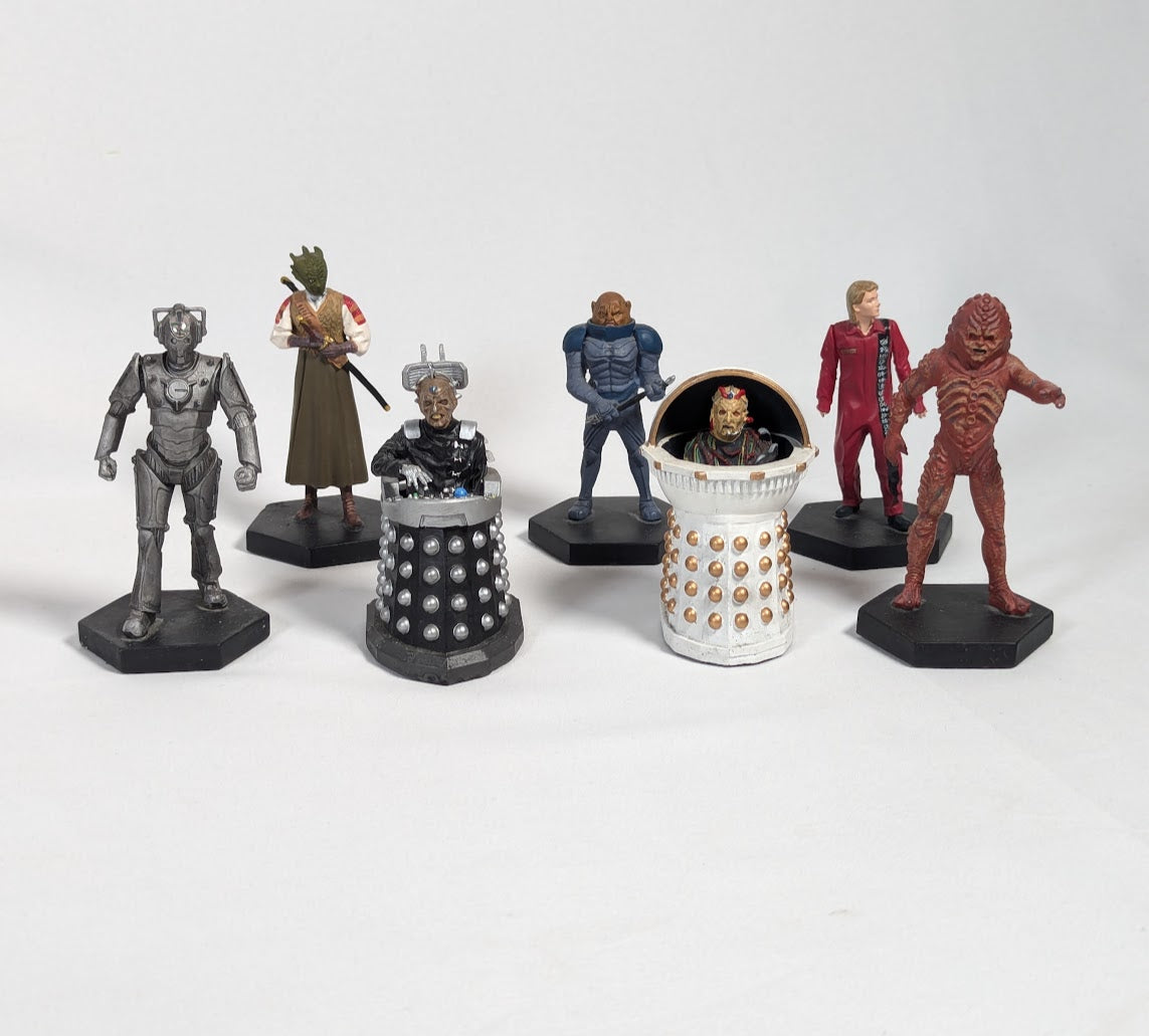 Doctor Who Figurine Collection Bundle of 7 Loose Eaglemoss Figures