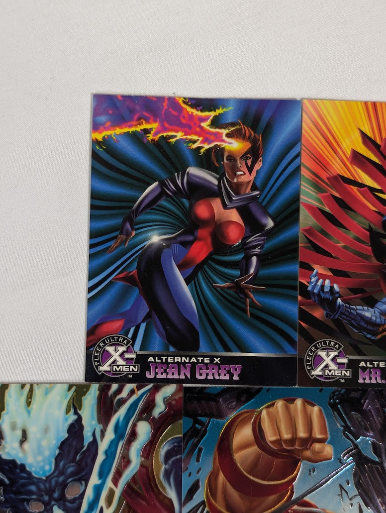 Marvel Fleer 1995 Ultra X-Men Bundle of 9 Trading Cards