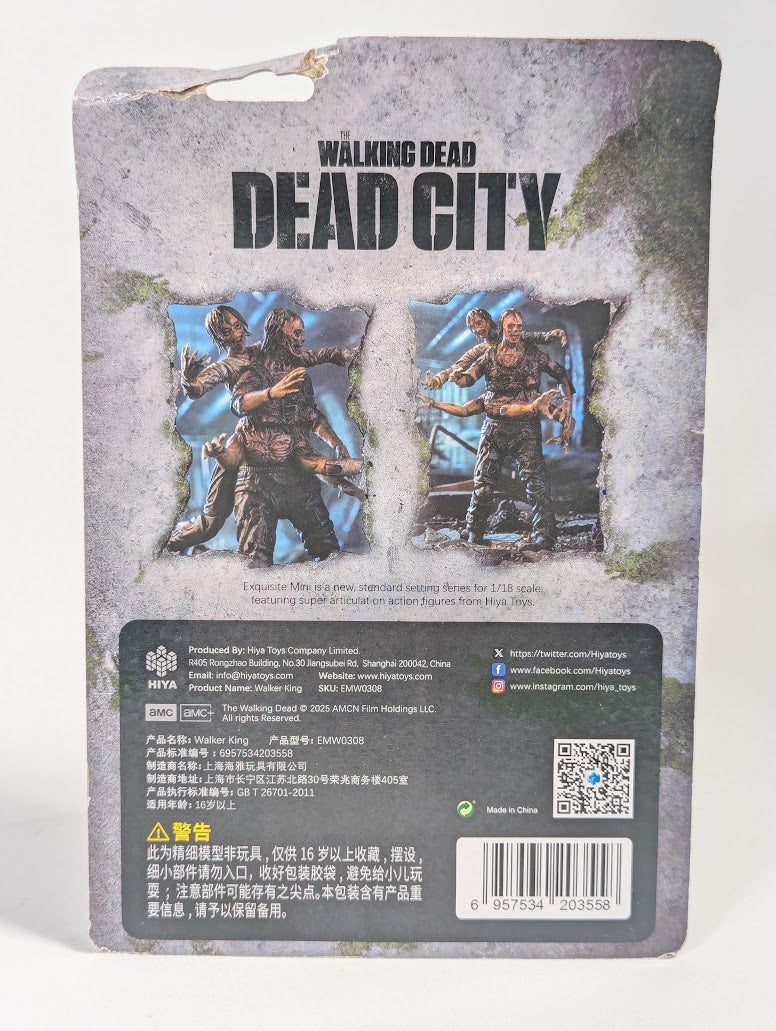 The Walking Dead Dead City Walker King 4" Exquisite Mini 2024 Action Figure