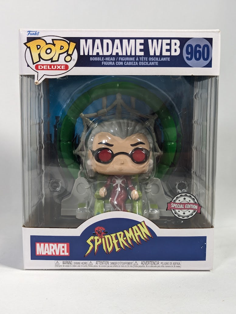 Marvel Spider-Man The Animated Series Madame Web Funko Pop! Deluxe Vinyl Figure #960