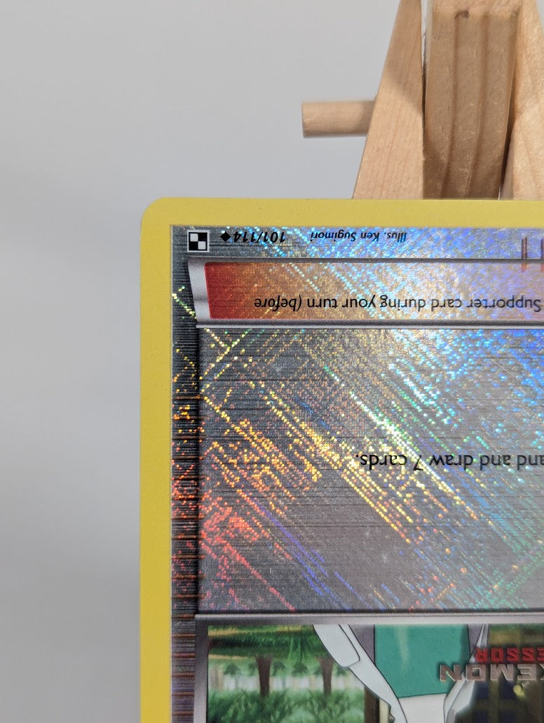 Pokemon Trading Card Game Professor Juniper 101/114 Black & White Base Set Pokemon Professor Stamp Reverse Holo LP+