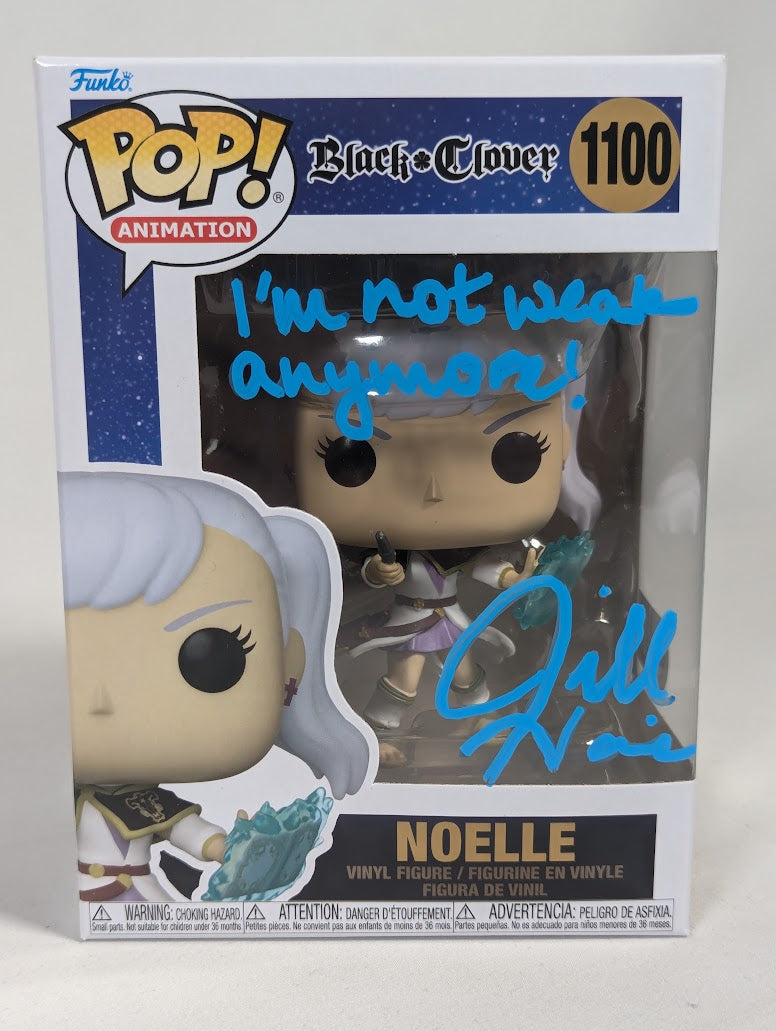 Black Clover Noelle Funko Pop! Vinyl Figure #1100 Signed by Jill Harris