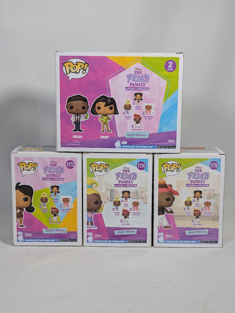 Disney The Proud Family Bundle of 4 Funko Pop! Vinyl Figures