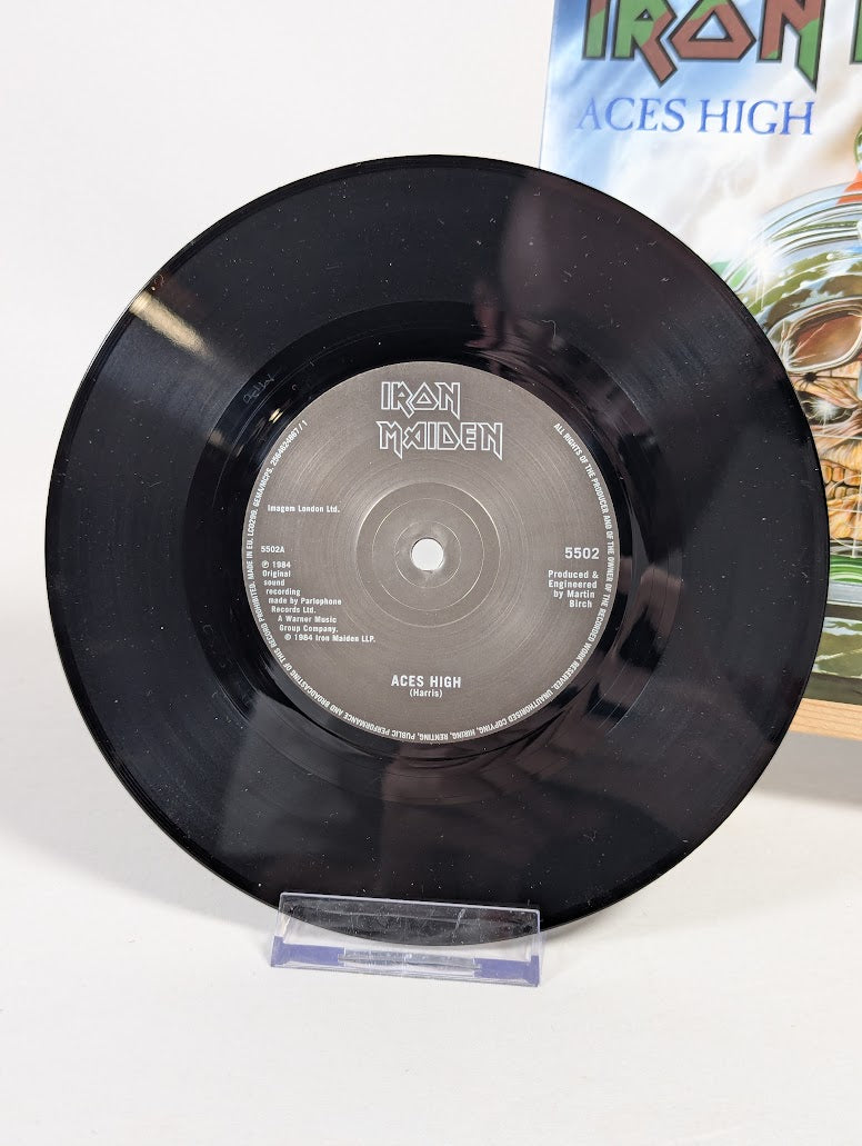 Iron Maiden Aces High 7" Vinyl Record (2014 Parlophone Reissue)