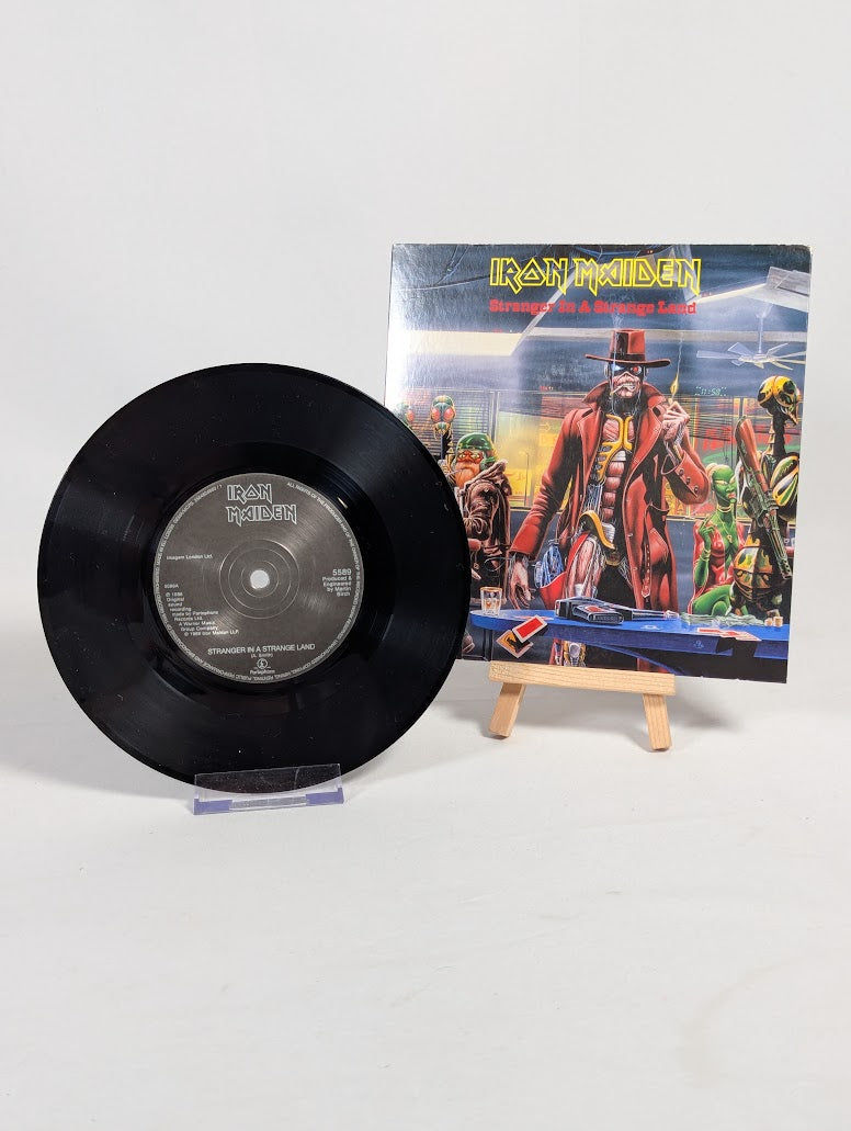 Iron Maiden Stranger in a Strange Land 7" Vinyl Record (2014 Parlophone Reissue)