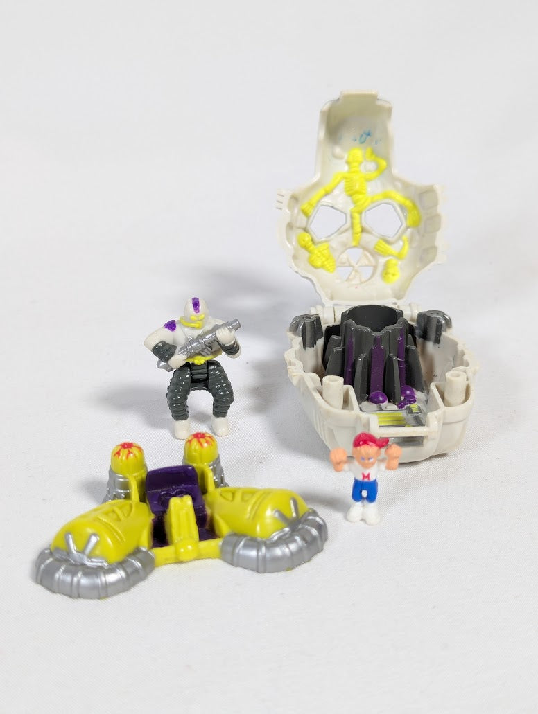 Mighty Max Nuke Ranger, Robot Invader & Sea Squirm Bluebird Toys 1992 Horror Heads Playset Bundle