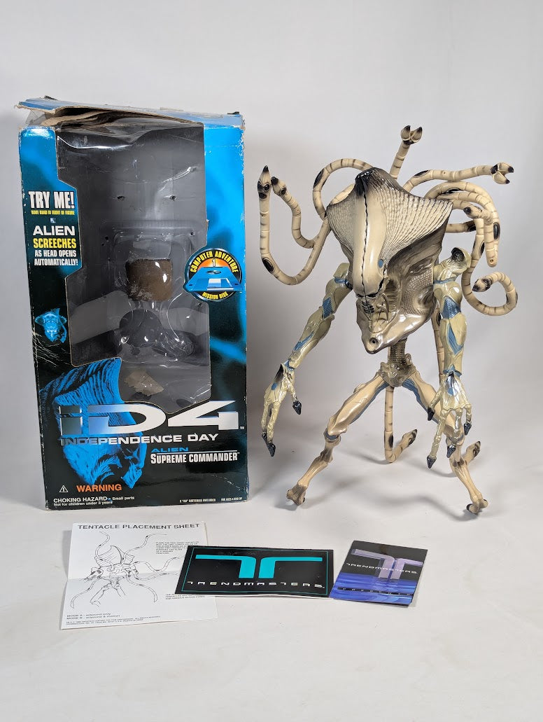 Independence Day Alien Supreme Commander 1996 Trendmasters 14" Action Figure