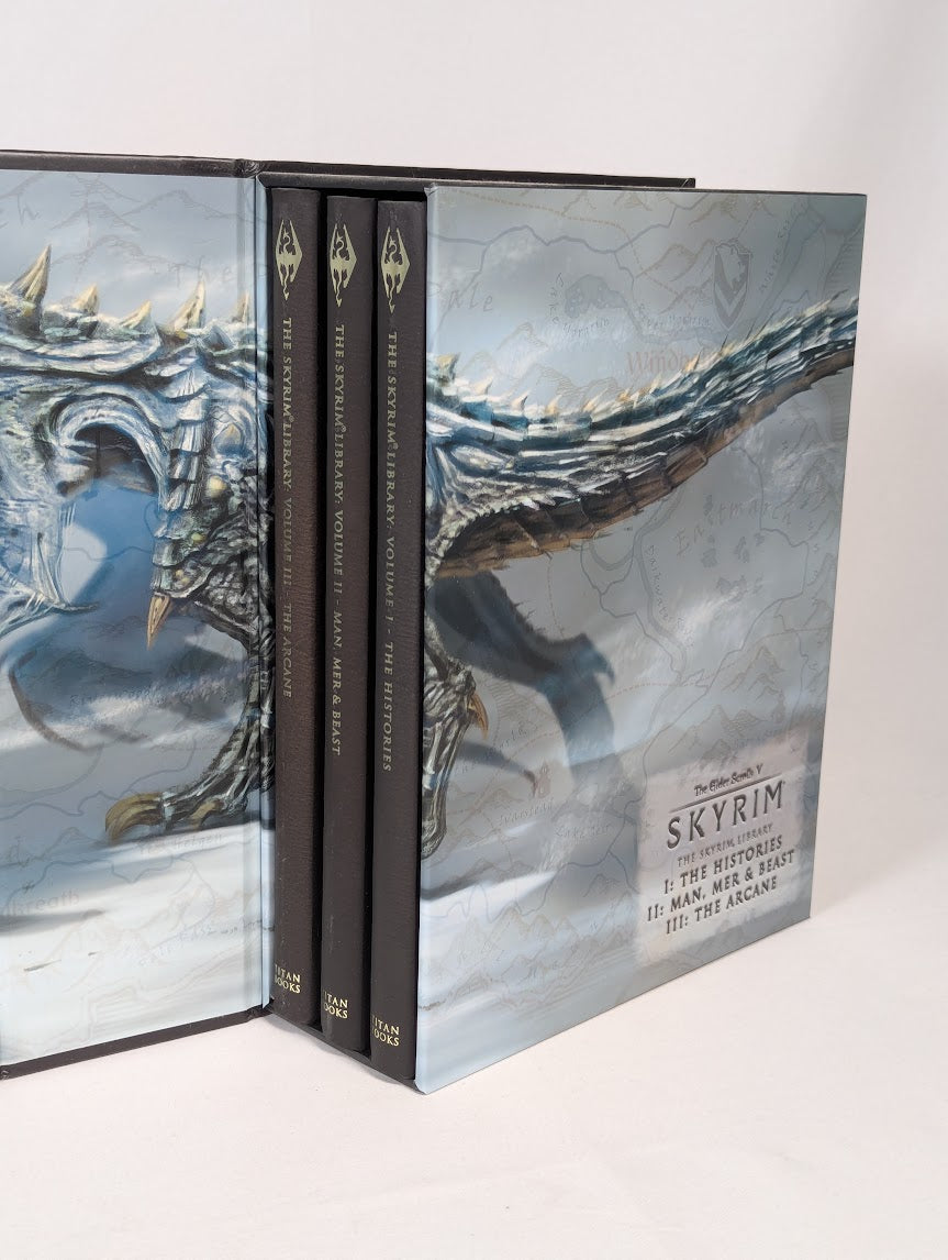 The Elder Scrolls V Skyrim The Skyrim Library Volumes 1, 2 & 3 Titan Books Box Set