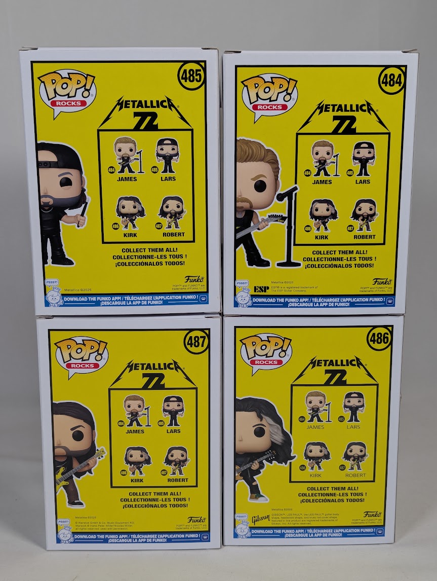 Metallica 72 Bundle of 4 Funko Pop! Vinyl Figures
