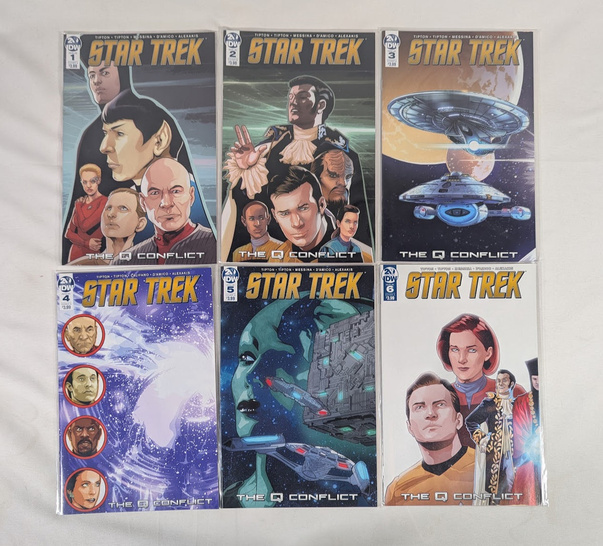 Star Trek The Q Conflict (2019) Issues 1 - 6 Comic Book Bundle