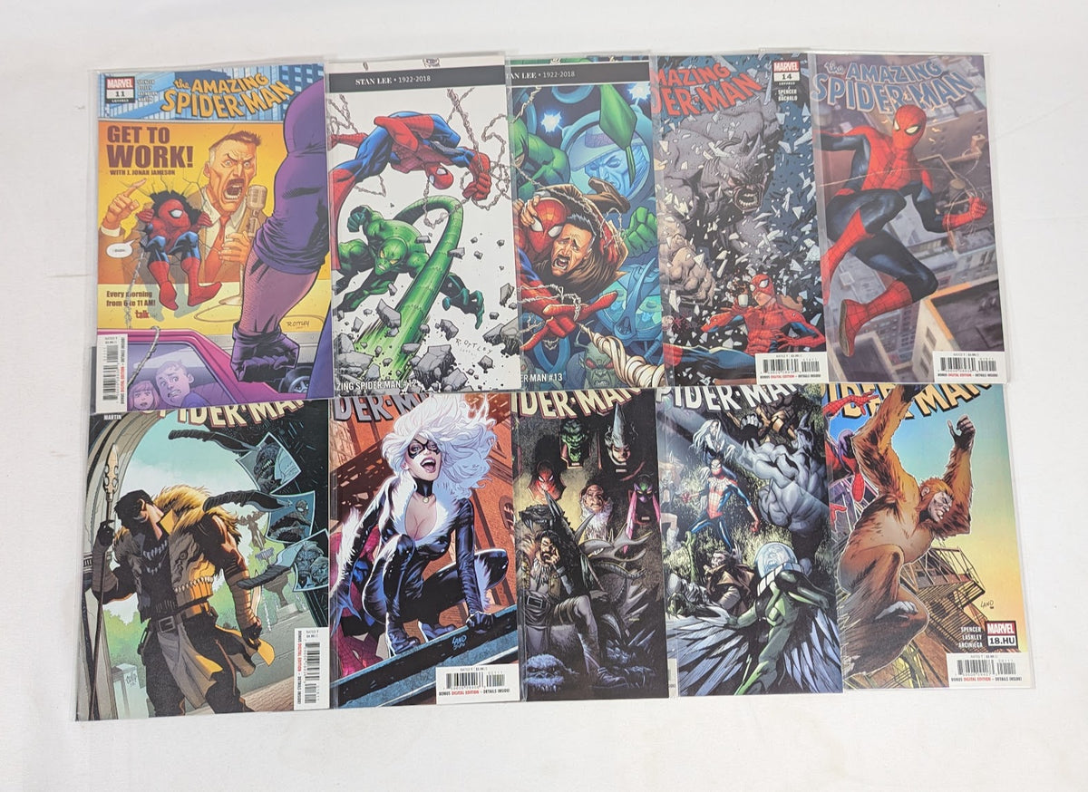 Marvel The Amazing Spider-Man (2018) Issues 1 - 19 Comic Book Bundle