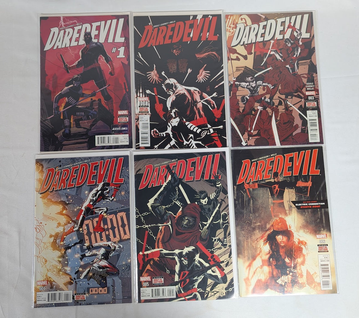 Marvel Daredevil (2016) Issues 1 - 6 Comic Book Bundle