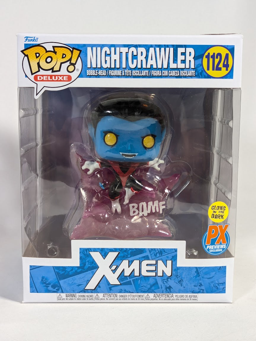 Marvel X-Men Nightcrawler (Glow in the Dark) (Previews Exclusive) Funko Pop! Deluxe Vinyl Figure #1124