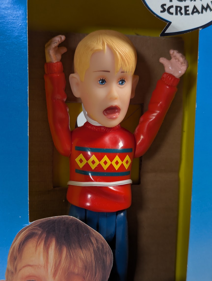 Home Alone Screaming Kevin 1991 THQ Action Figure