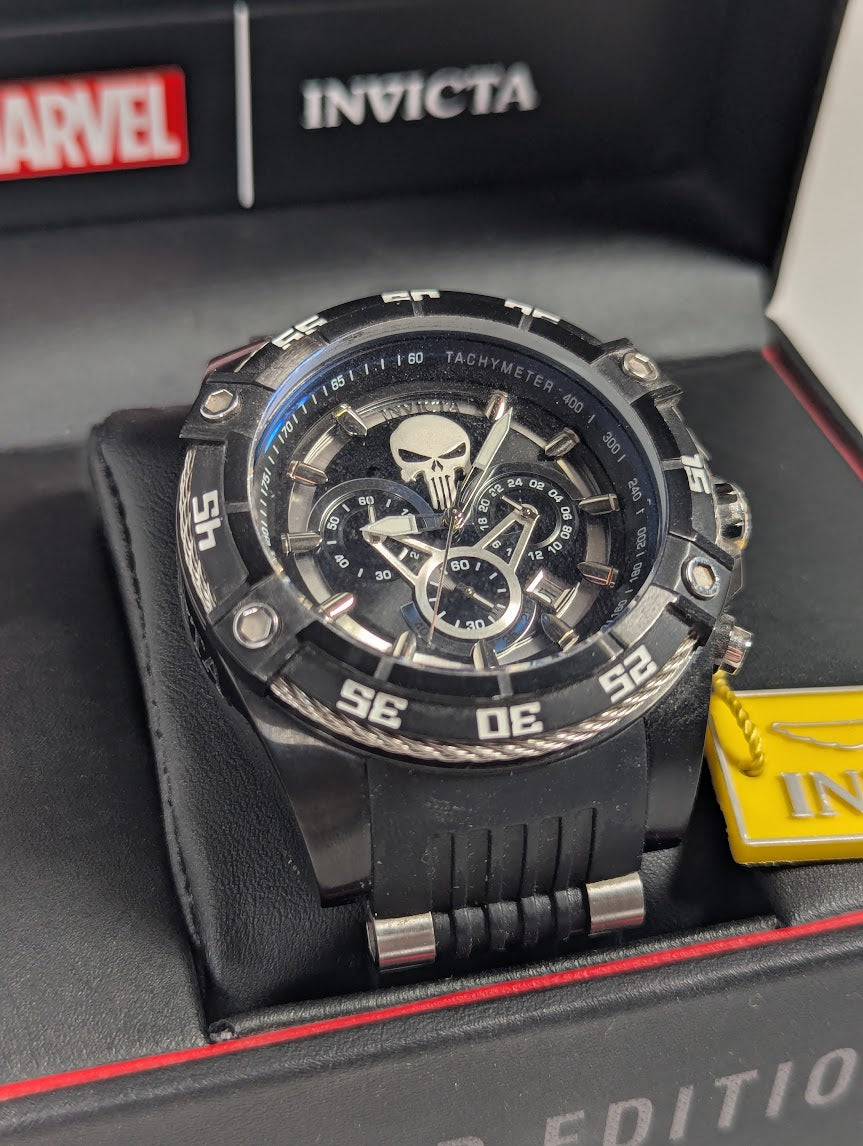 Marvel x Invicta The Punisher Limited Edition 72/4000 Watch (Model 35365)