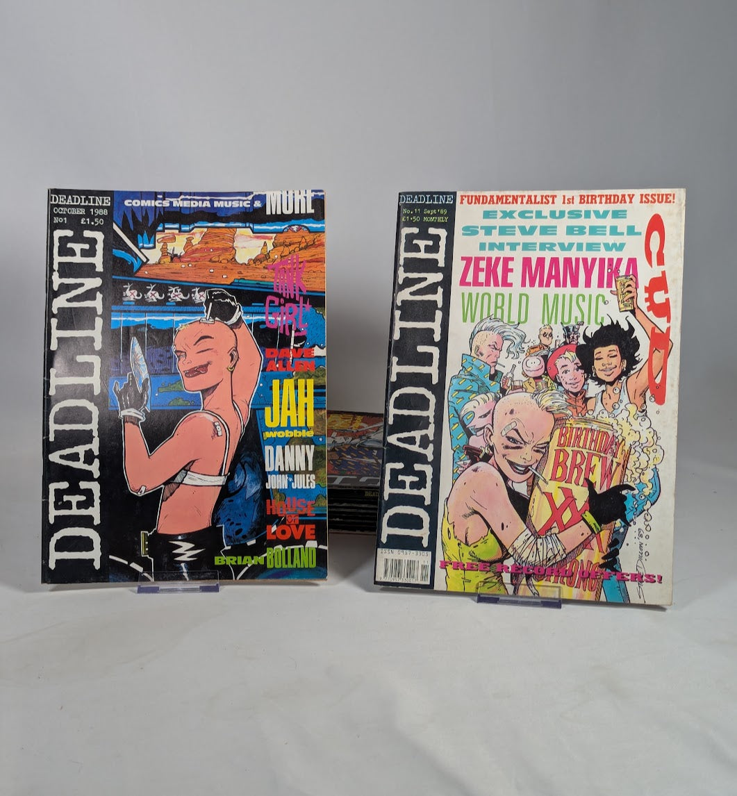 Deadline (1988) Issues 1 - 11 (First Appearance of Tank Girl) Magazine Bundle