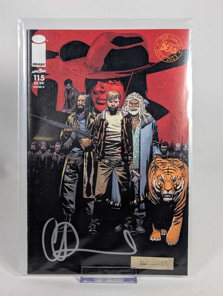The Walking Dead 2003 - 2013 Ten Year Anniversary Charlie Adlard Signed Comic Book Box Set (Includes 14 Variant Covers) (Limited Edition 68 / 650)