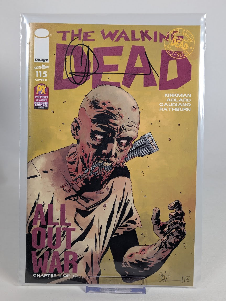 The Walking Dead 2003 - 2013 Ten Year Anniversary Charlie Adlard Signed Comic Book Box Set (Includes 14 Variant Covers) (Limited Edition 68 / 650)