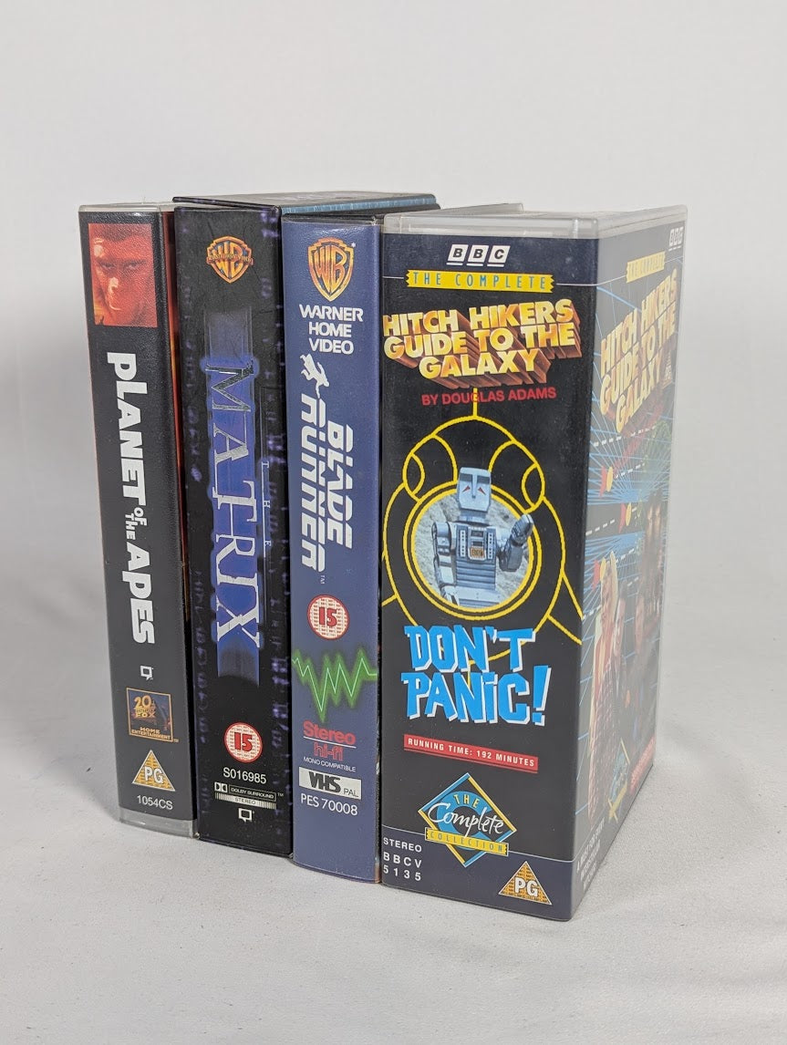 Sci-Fi Movie & TV Classics Bundle of 4 VHS Tapes