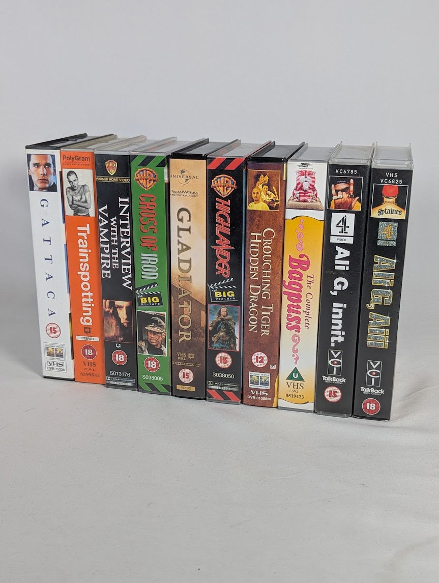 Film & TV Classics Bundle of 10 VHS Tapes