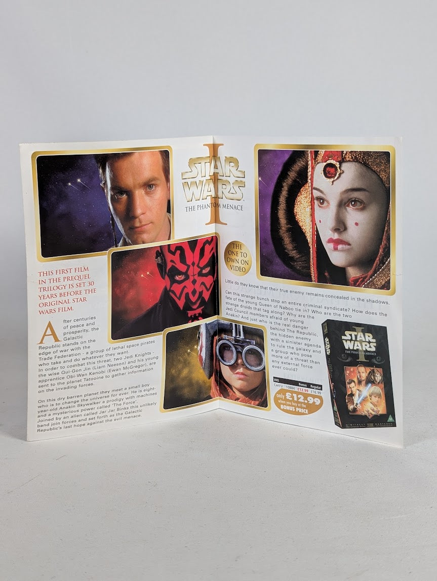 Star Wars Trilogy Special Edition (Silver) & Episode 1 + 2 Bundle of VHS Tapes