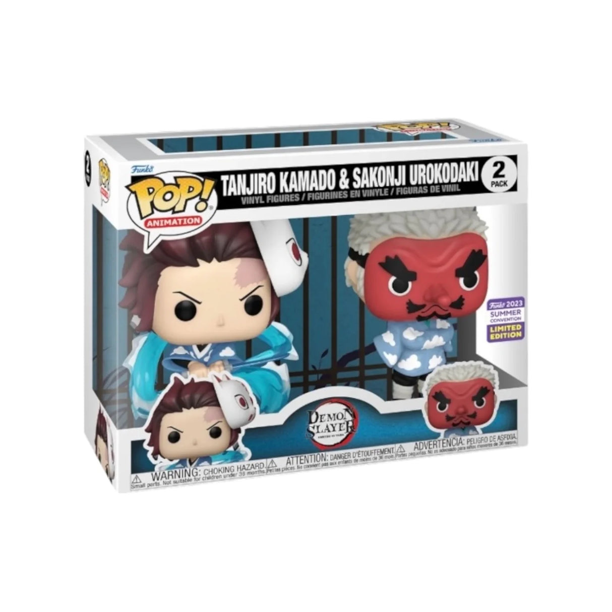 Demon Slayer Tanjiro Kamado & Sakonji Urokodaki (Summer Convention 2023) Funko Pop! Vinyl Figure 2-Pack