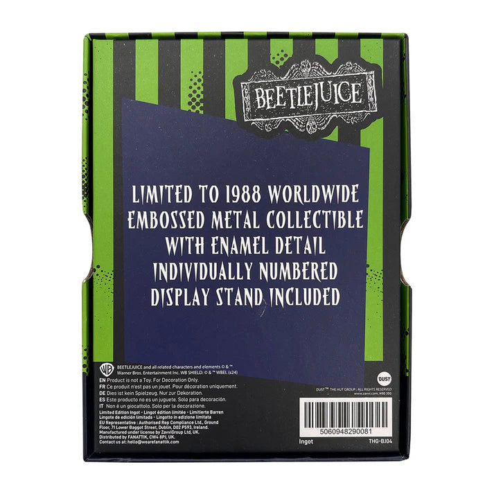 Beetlejuice Gravestone Limited Edition Ingot