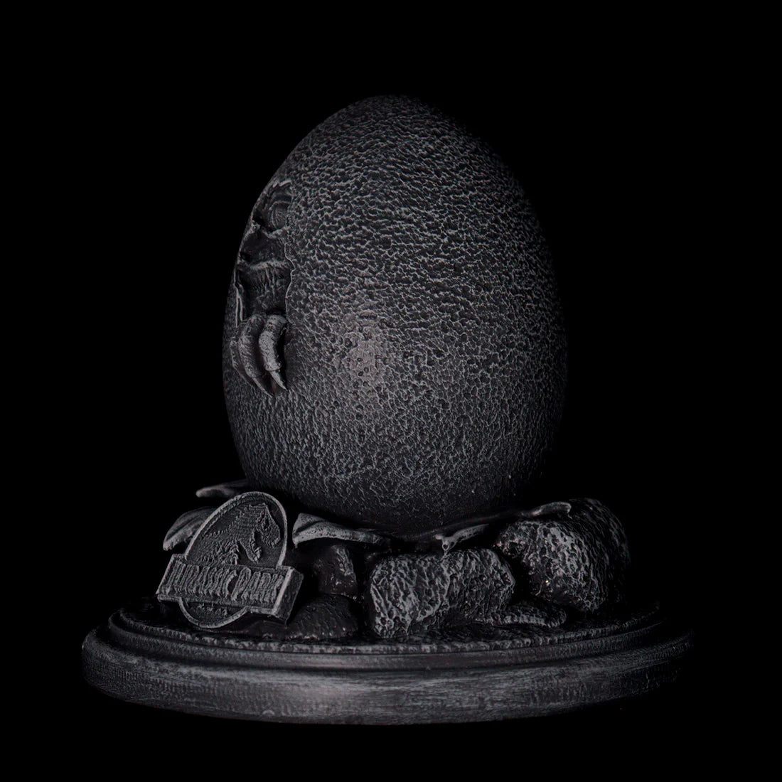 Jurassic Park Velociraptor Egg Statue & John Hammond Replica Cane Set