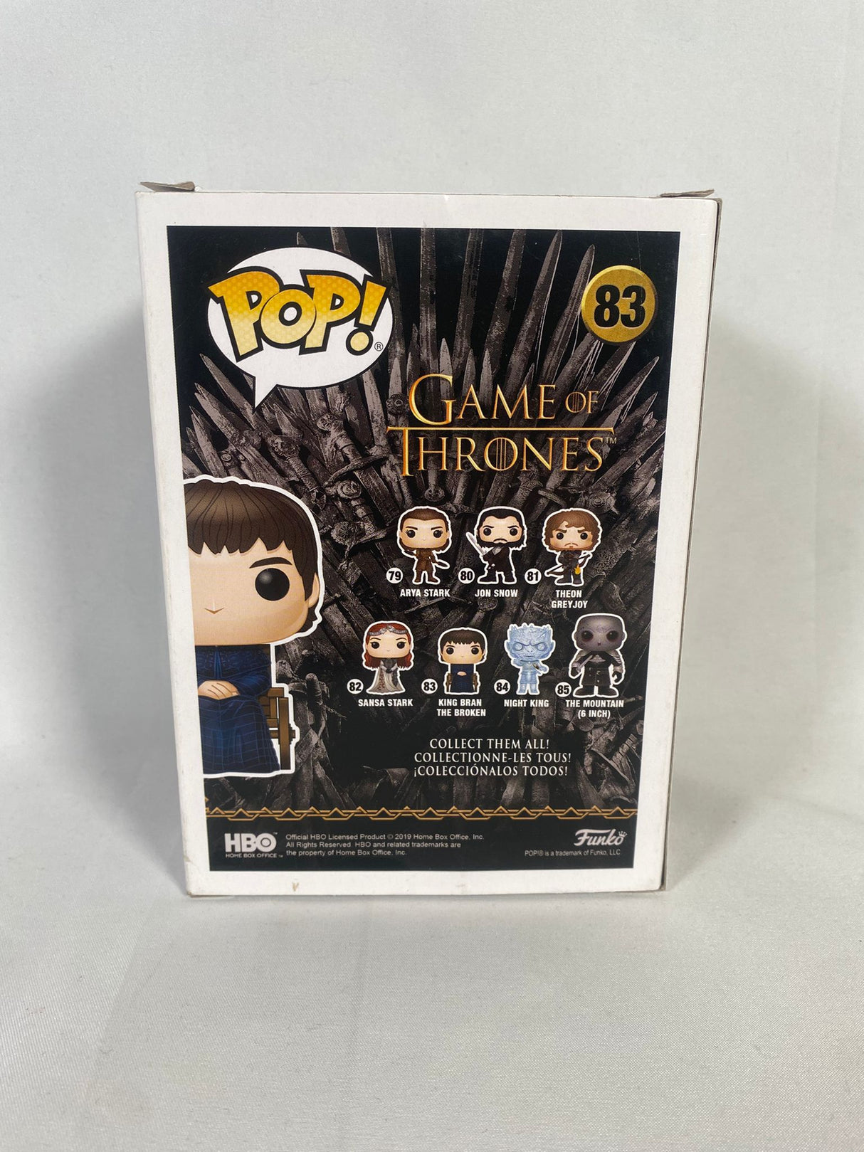 Game Of Thrones King Bran The Broken Funko Pop #83