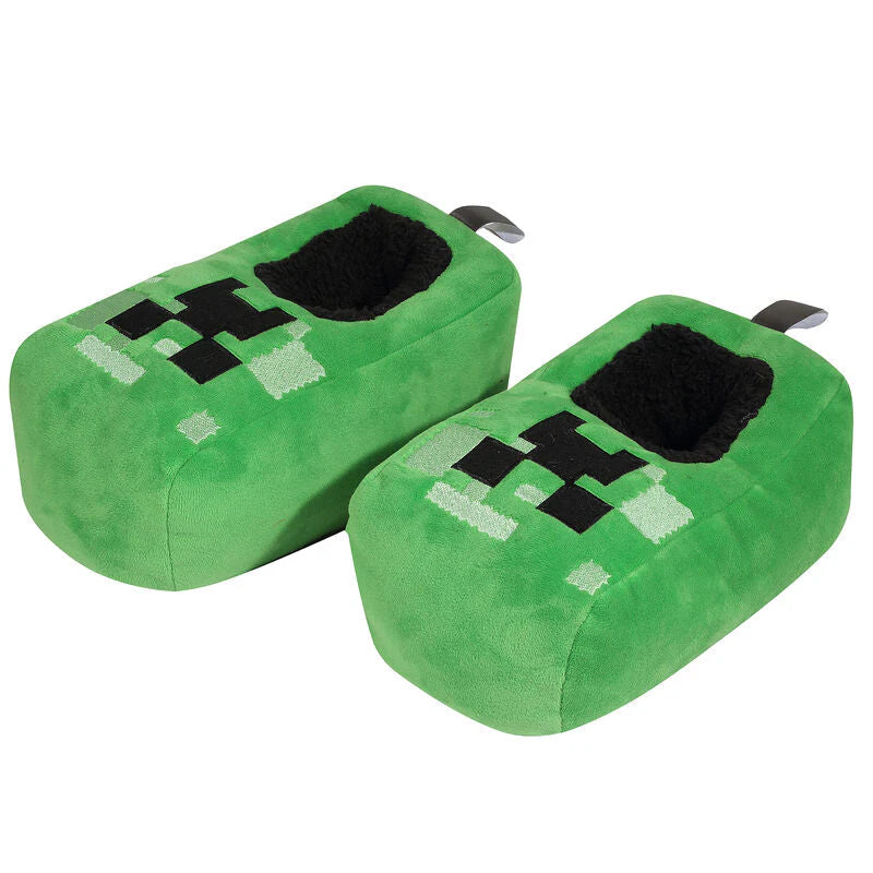 Minecraft Creeper Unisex Green Slippers