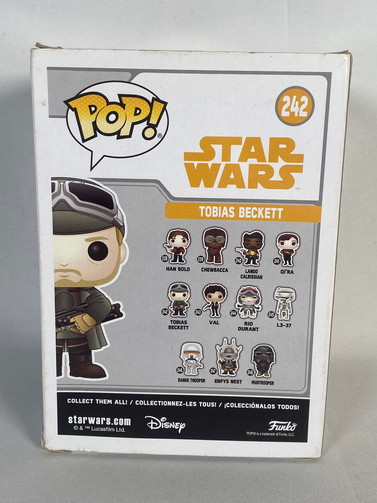 Star Wars Tobias Beckett #242 Funko Pop! Vinyl Figure