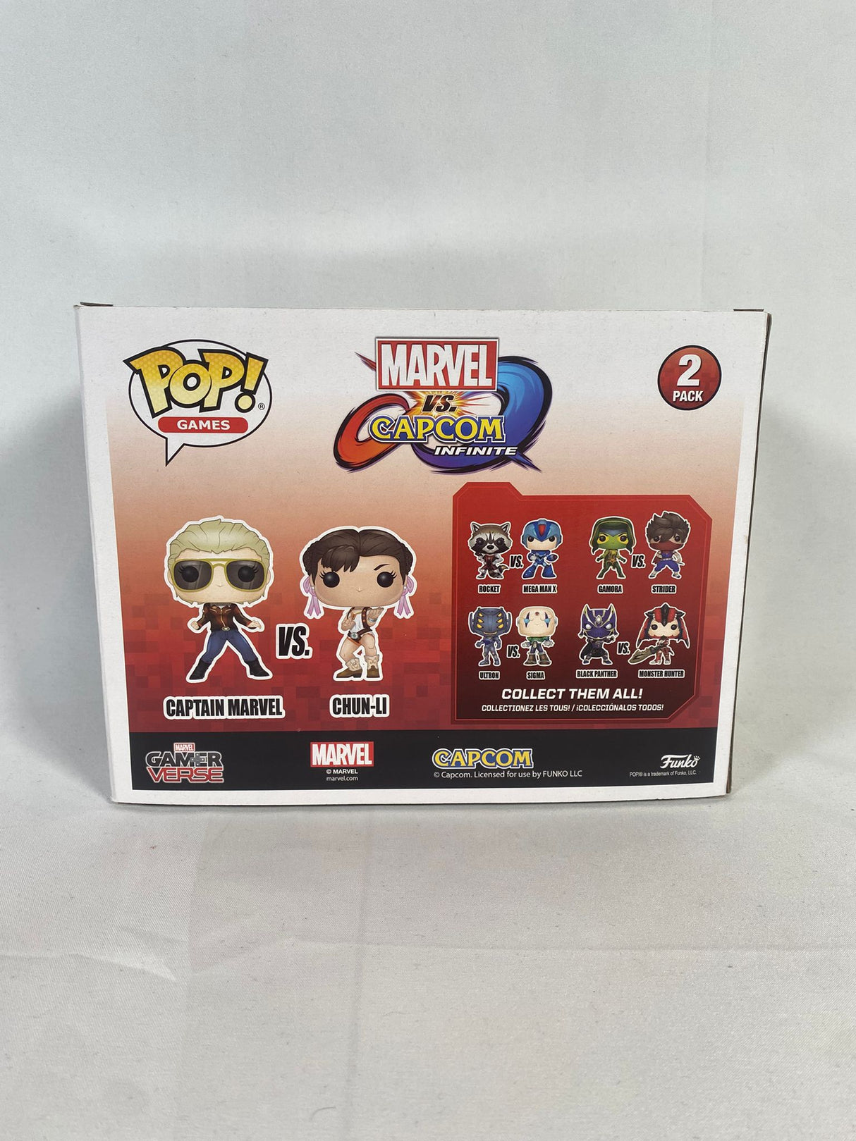 GamerVerse Captain Marvel Vs Chun-Li 2 Pack Funko Pop! Vinyl Figure