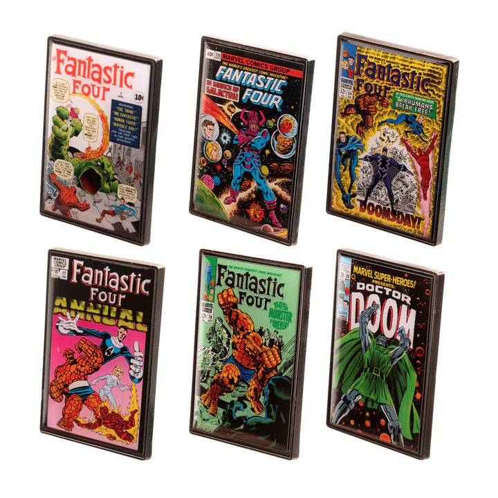 Marvel The Fantastic Four Comic Cover Collectible Pin Mystery Box