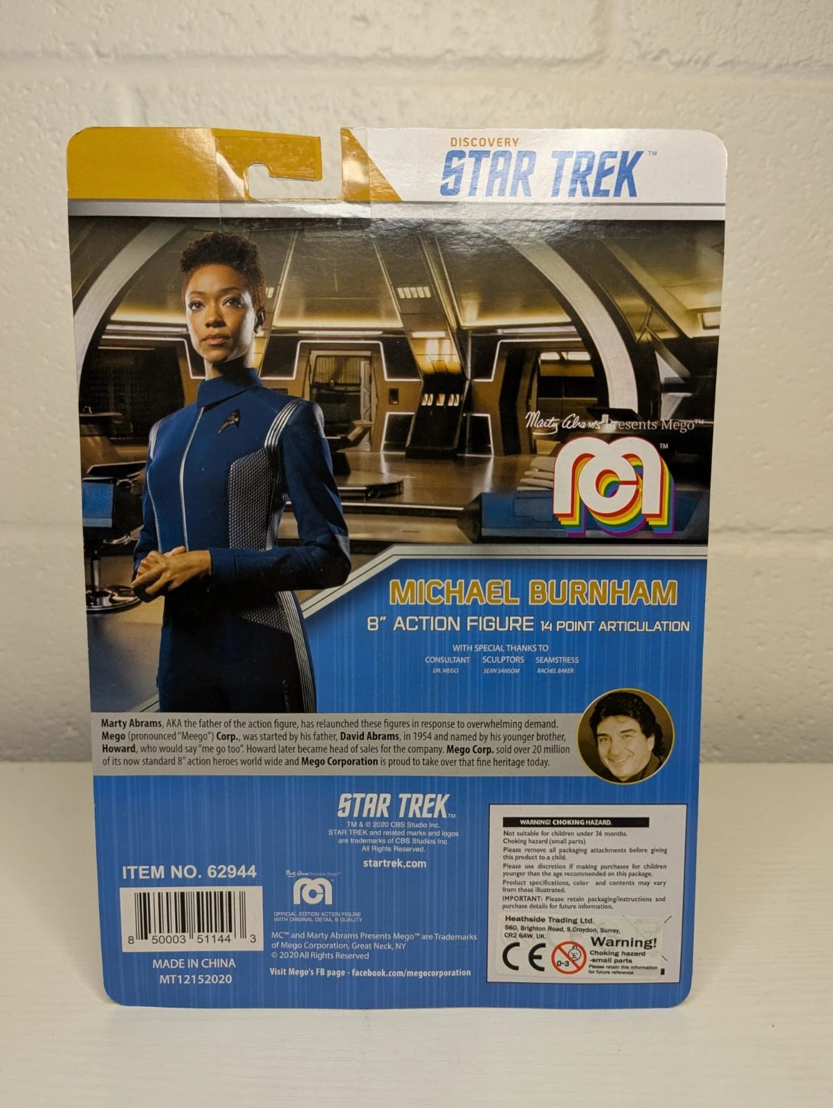 Star Trek Discovery Michael Burnham 8" Mego Action Figure