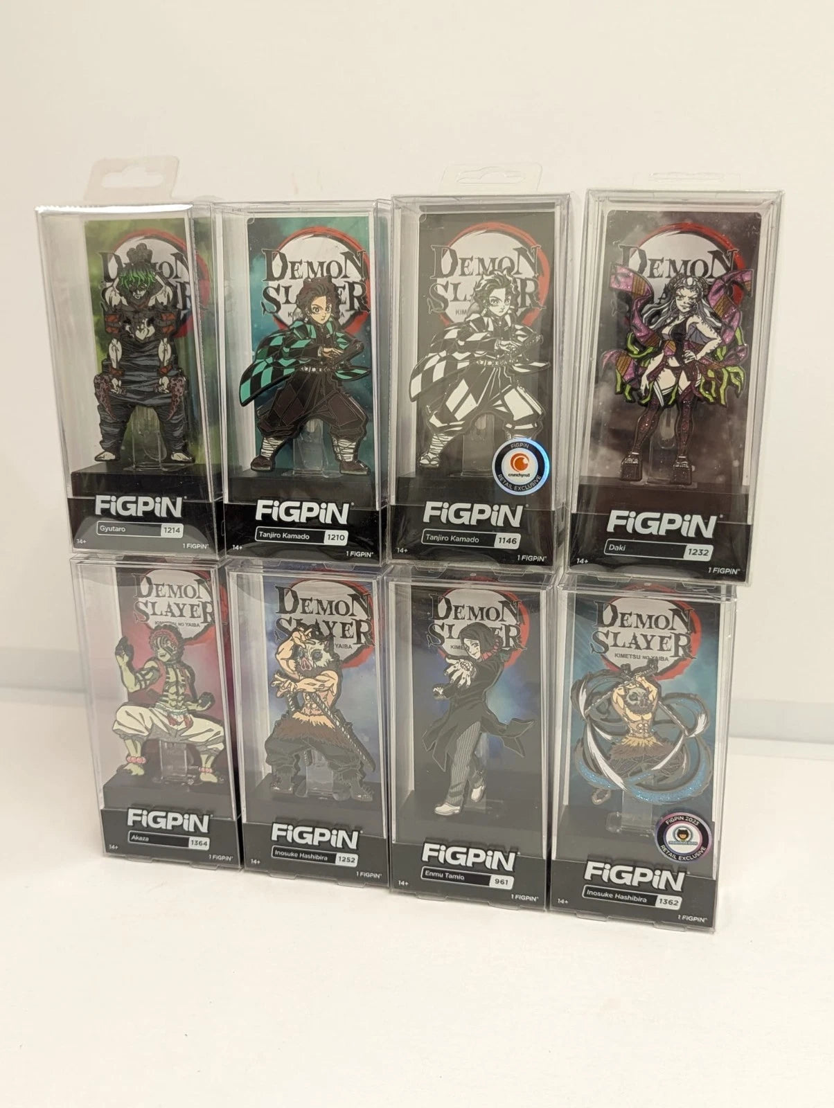 Demon Slayer FiGPiN Bundle of 14 Pins (Glitter & Convention Exclusives)
