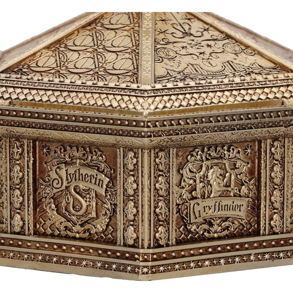 Harry Potter Hogwarts Bronze Resin Trinket Box