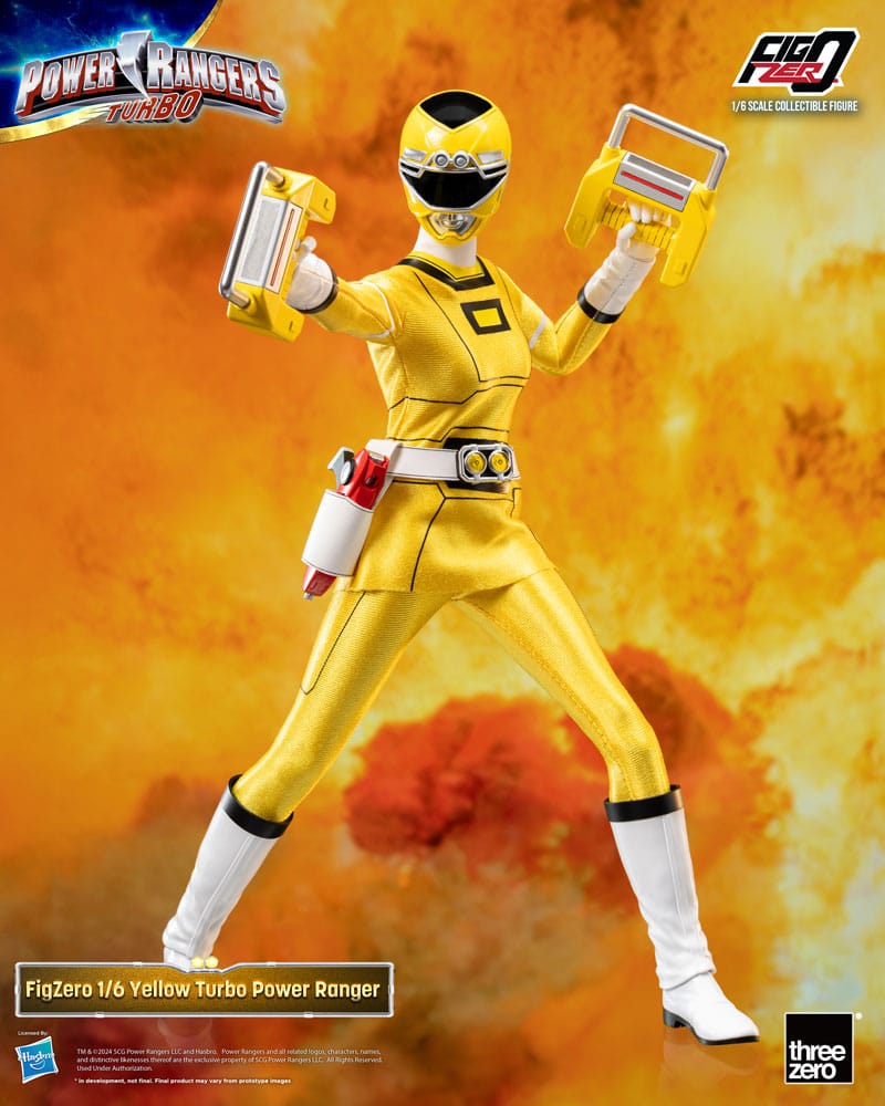 ThreeZero 1/6 Yellow Turbo Power Ranger Action Figure