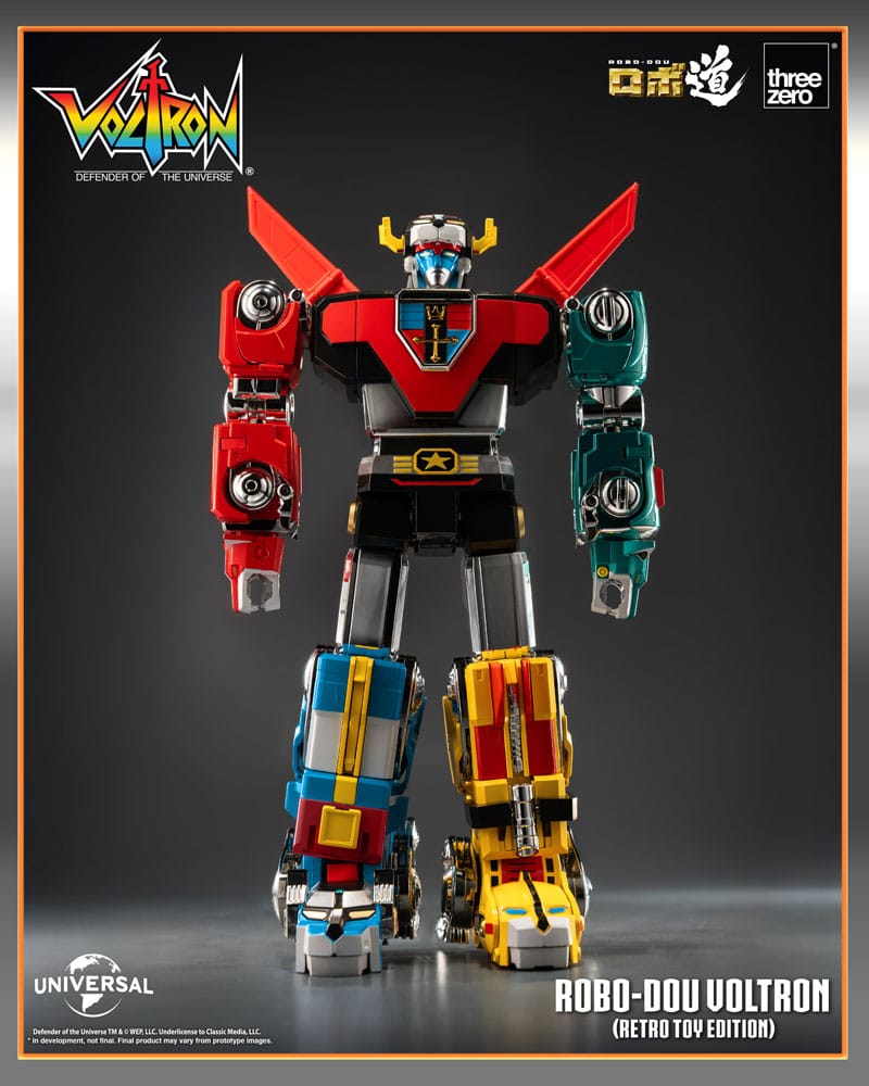 ThreeZero ROBO-DOU Voltron Retro Toy Edition Action Figure