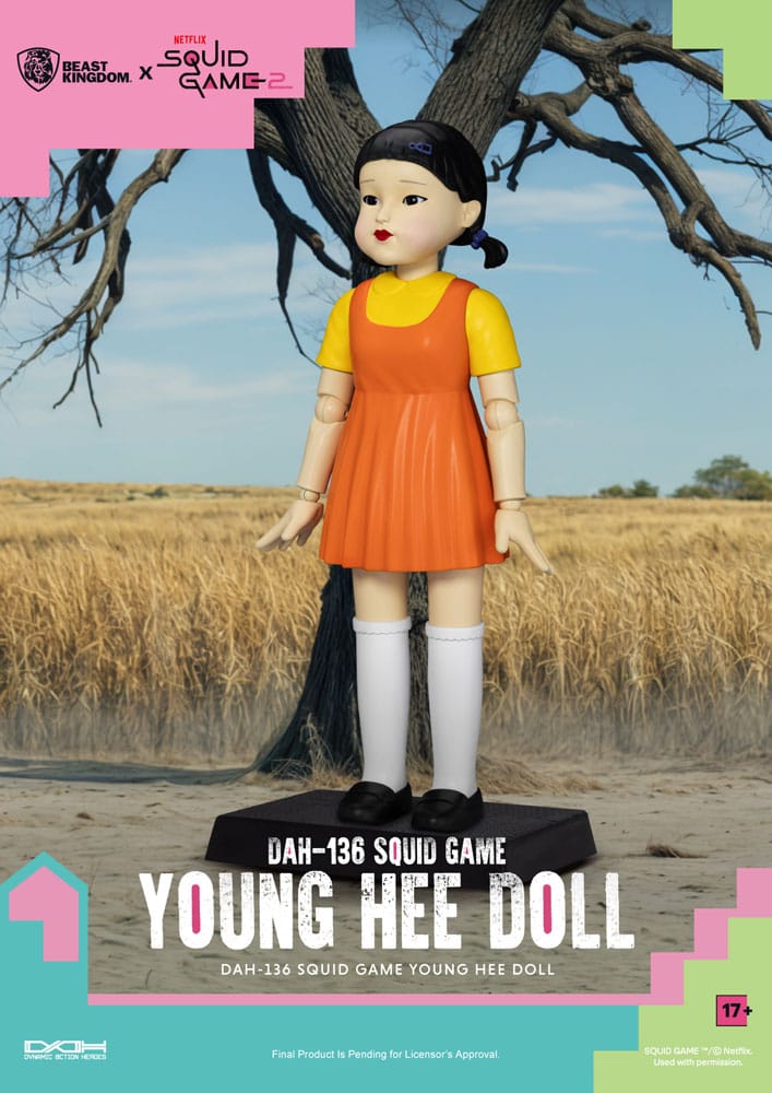 Squid Game Young Hee Doll 30 cm Action Figure with Sound