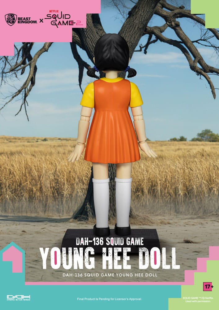 Squid Game Young Hee Doll 30 cm Action Figure with Sound