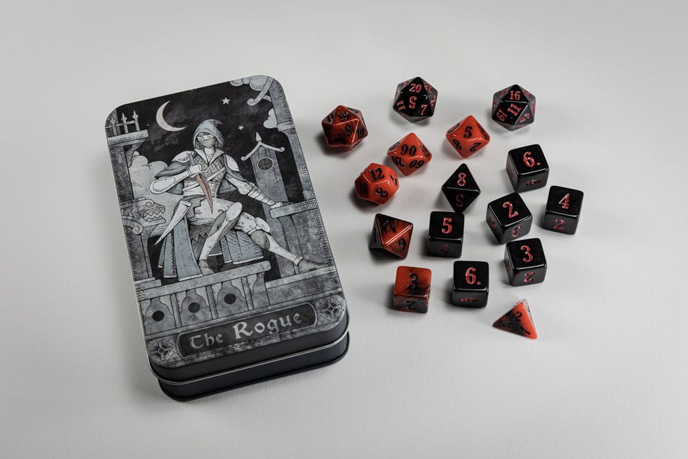 Rogue Character Class Classic 16-piece RPG Dice Set