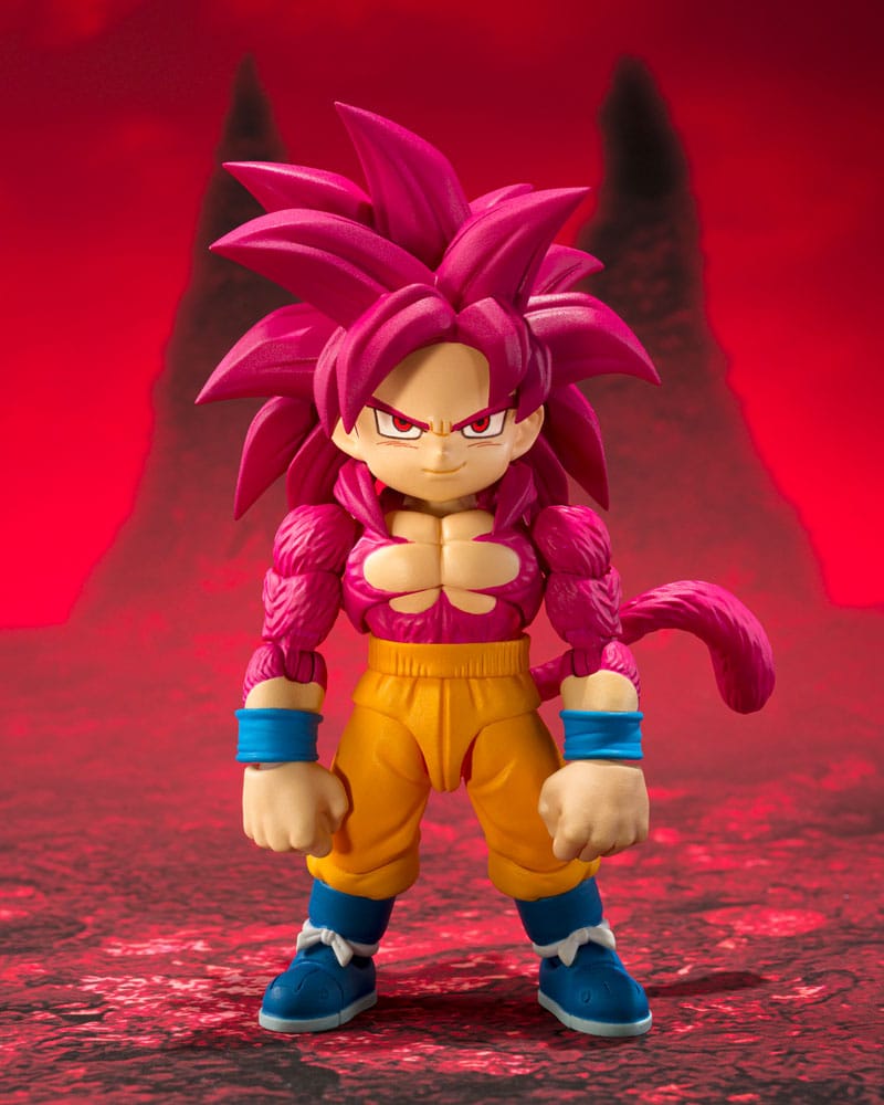 Dragon Ball Daima Super Saiyan L4 Son Goku Mini Action Figure, 8 cm