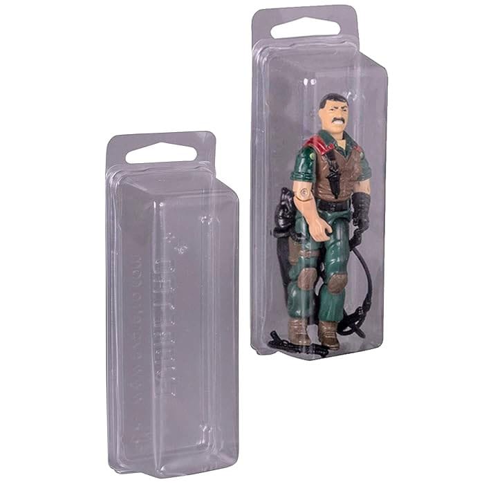 EVORETRO 50-Pack Clamshell PET Protectors for 3.75" Action Figures