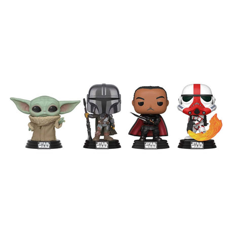 Star Wars Mandalorian Holiday Vinyl Figure 4-Pack: Funko Pop! Movies